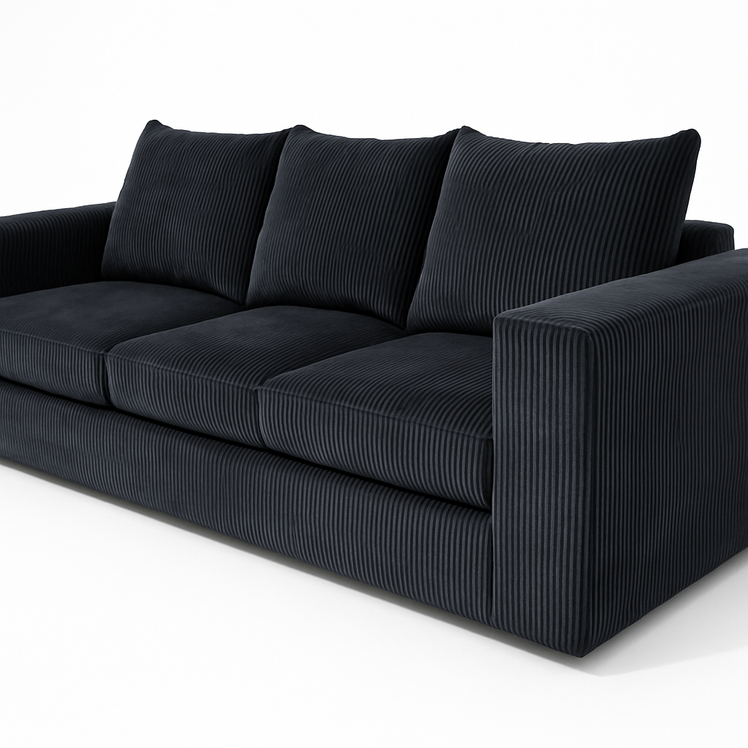 urban furn corduroy 3 seater couch