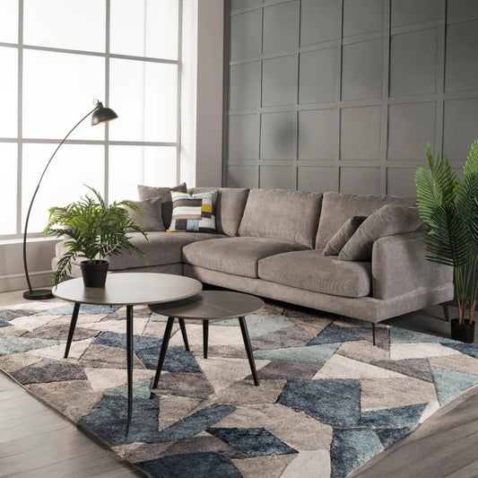 URBAN FURN FLORES FABRIC CORNER CHAISE