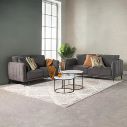 UF FABRIC 3 SEATER COUCH