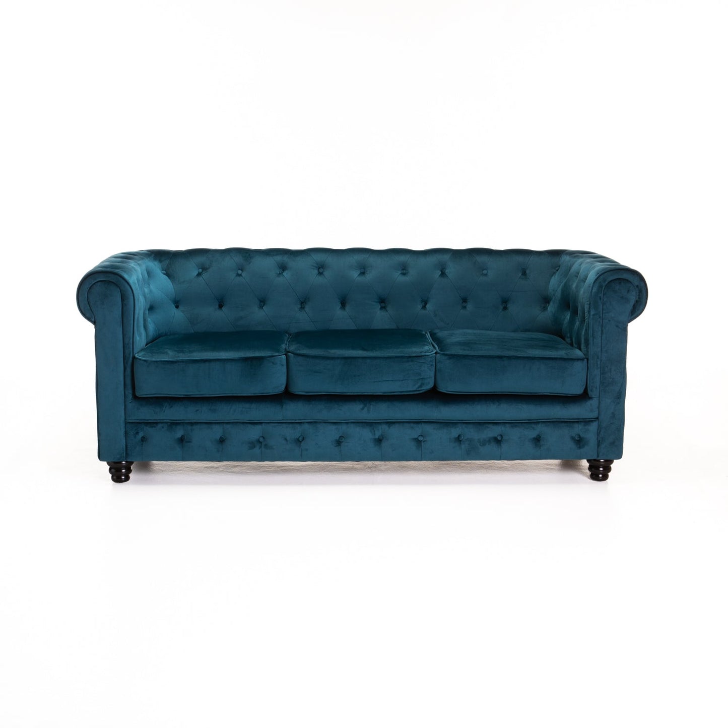 CHESTERFIELD VELVET 3 SEATER COUCH