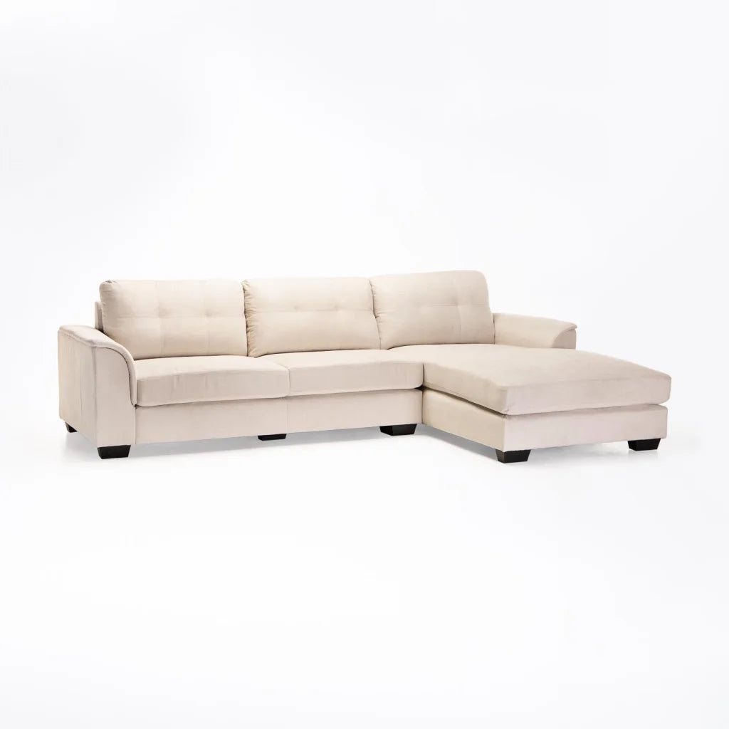 GIA FABRIC CORNER CHAISE PLATINUM