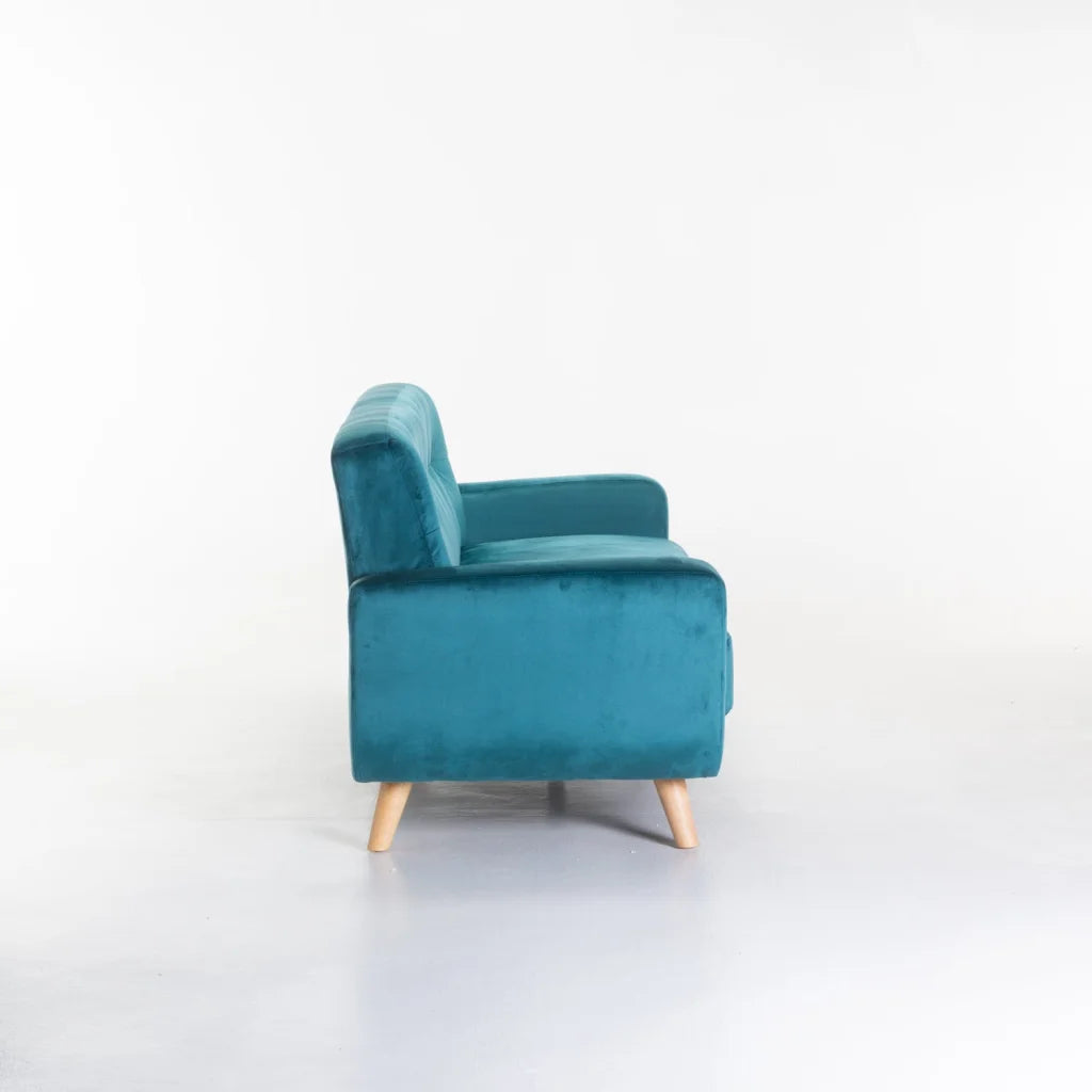 LUNA VELVET 3 SEATER COUCH